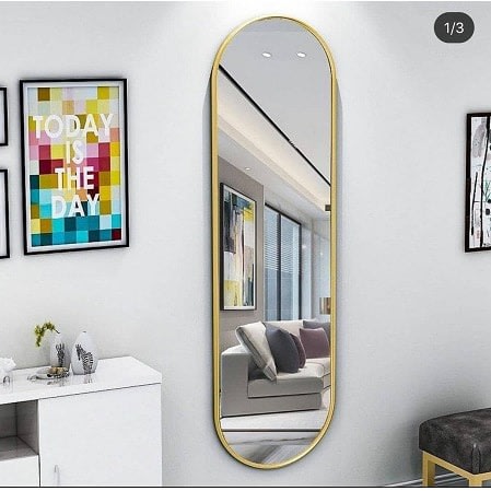 Oval Shaped Wall Mirror