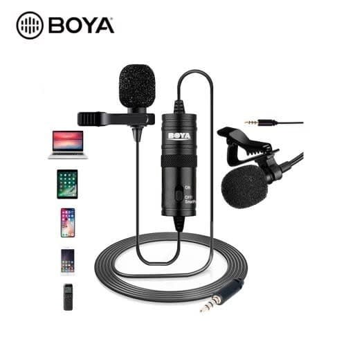 Boya Lavalier Professional Microphone - Black
