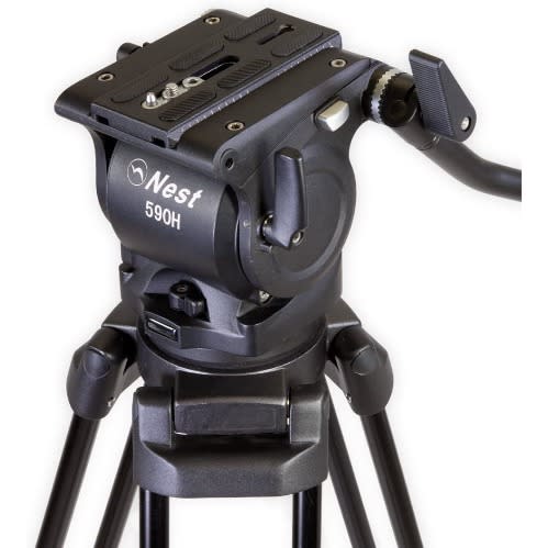 Nt-590 170cm Heavy Duty Video Tripod With Fluid Head 590h