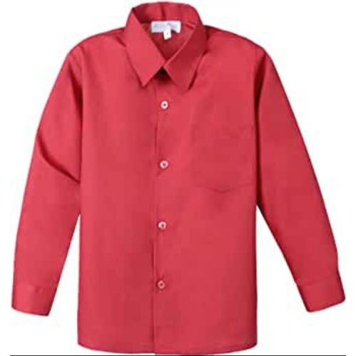 Kids Unisex Dress Shirt  - Red