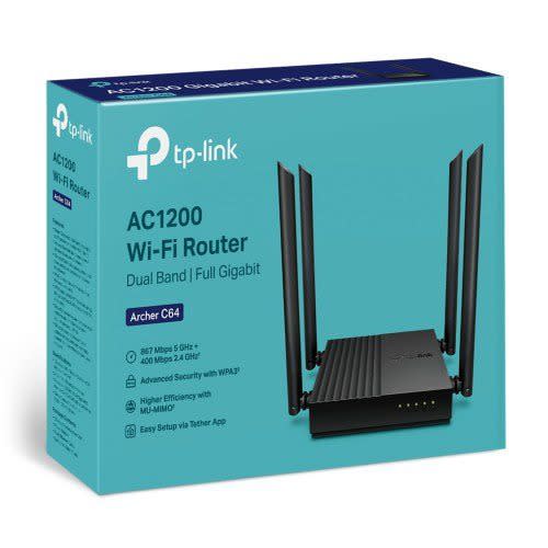 Archer C64 Ac1200 Dual-band Gigabit Wi-fi Router