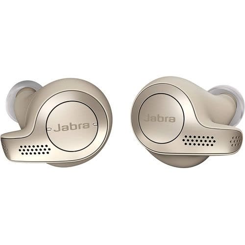 Elite 65t Earbuds With  Alexa Built-in With Charging Case- Gold Biege