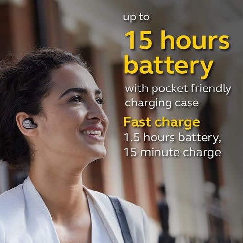 Elite 65t Earbuds With  Alexa Built-in With Charging Case- Gold Biege