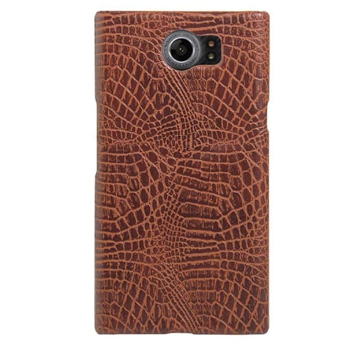 Blackberry Priv Premium Crocodile Pattern Pu Leather Case Back Cover