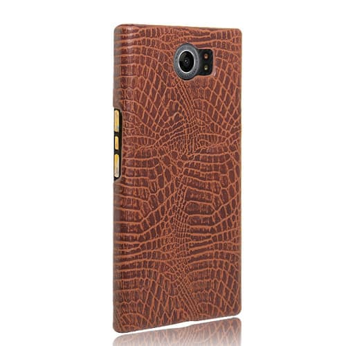 Blackberry Priv Premium Crocodile Pattern Pu Leather Case Back Cover