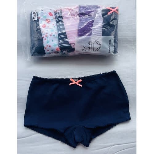 Girls Briefs- B12 - Multicolor- 7 Packs