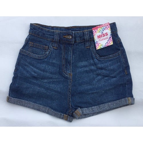 Junior Mid Rise Stretchy Denim Jean Short