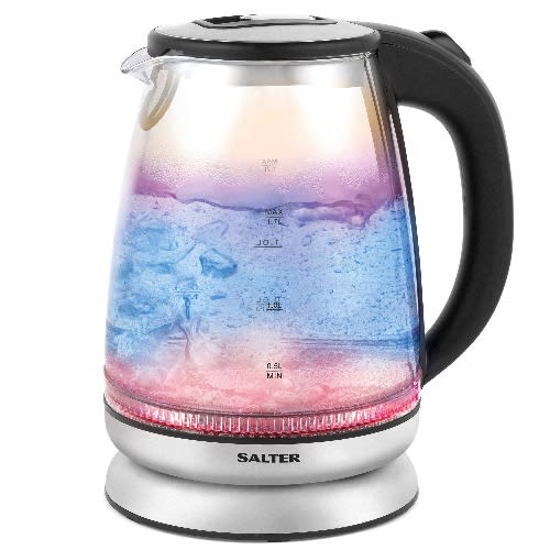 Cordless Electric Glass Kettle -1.7L - 2200W  - Ek2841ir -  Iridescent Color Changing
