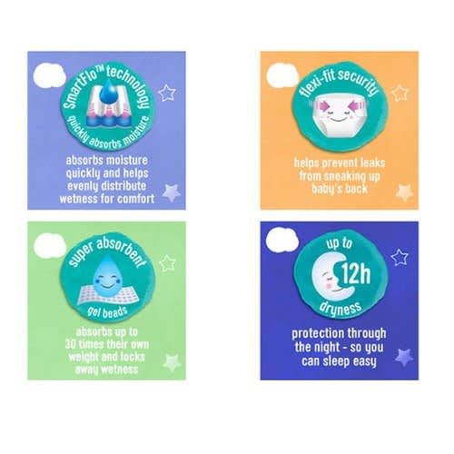 ASDA Little Angels Comfort & Protect -Size 4+ Nappies- 78Pieces