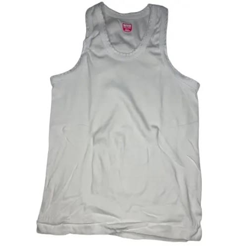 White Singlet For Girl's - 3 Pieces
