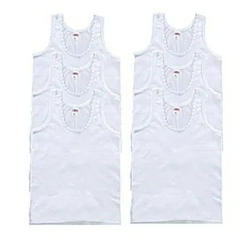 White Singlet For Girl's - 3 Pieces