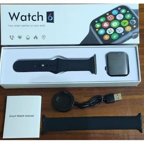 X16 Watch6 Smart Watch Support Bluetooth Call - Black