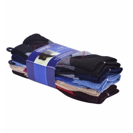 Men's Cotton Rich Socks - 3 Pairs - Multicolour