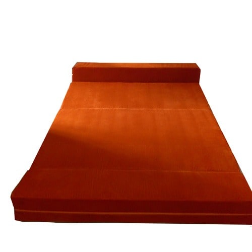 SOFA BED ARMLESS ORANGE COLOUR