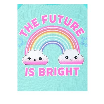 Girl's Magical Unicorn + Future Is Bright Snug Cotton Pyjamas -2 In 1