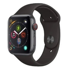 Watch Series 4,(44mm), Gps + Cellular - Space Grey Aluminum Case Black Sport Band