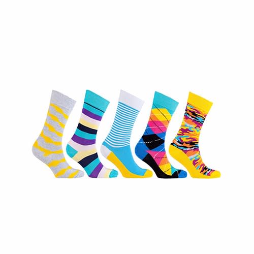 Men’s Luxury Colorful Dress Socks 5-pairs - Pack 49