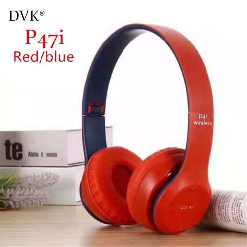 P47 Wireless Foldable Headphones -Red