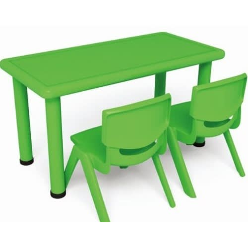 Rectangle Classroom Table With 2 Chairs-155 x 76 x 48cm