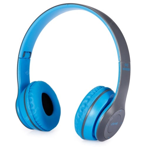 P47 Wireless Foldable Headphones -Blue