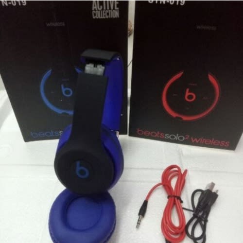Foldable Bluetooth Wireless Earphones -Stn-019 -Blue
