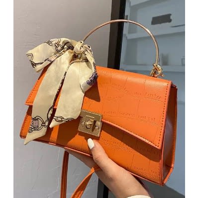 Luxury Ladies Iron Hand Bag - Orange