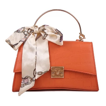 Luxury Ladies Iron Hand Bag - Orange