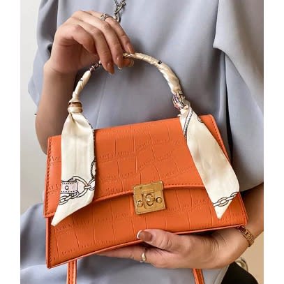 Luxury Ladies Iron Hand Bag - Orange