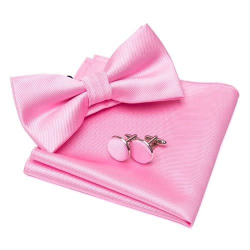Plain Silky Bowtie  - Pink