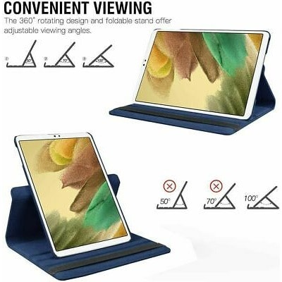360 Degree Rotation Case For Samsung Galaxy Tab A7 Lite - T200 - Blue
