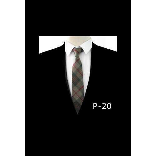 Men's Striped Wool Tie - Multicolor