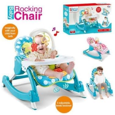 3 In 1 Baby To Toddler Reclining Rocker With Tray