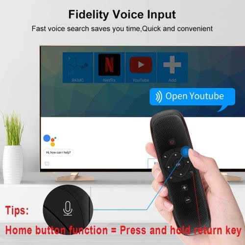We Chip W2 Air Remote Anti-lost Smart Tv Voice Remote Control Wireless Keyboard