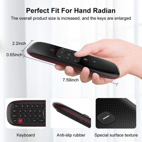 We Chip W2 Air Remote Anti-lost Smart Tv Voice Remote Control Wireless Keyboard