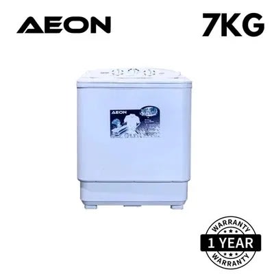 Aeon Twin Tub Washing Machine - Washing Capacity 7kg + Spinning Capacity 6kg