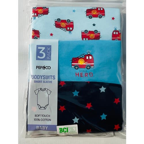 Hero Print Design Sleepsuit - 3pcs