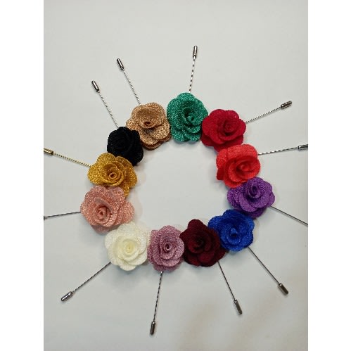 Set Of Lapel Brooches - 12 Pcs
