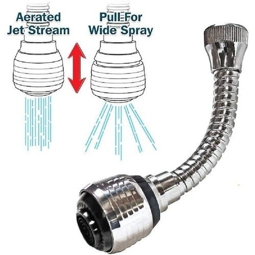 Water Tap Extender With Sprayer Nozzle