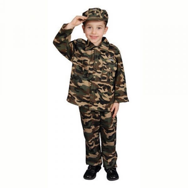 Kids Career Day Dress Up Costume - Military Soldier