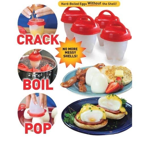 Egglettes Silicone Egg Cooker/boiler - 6pcs/set