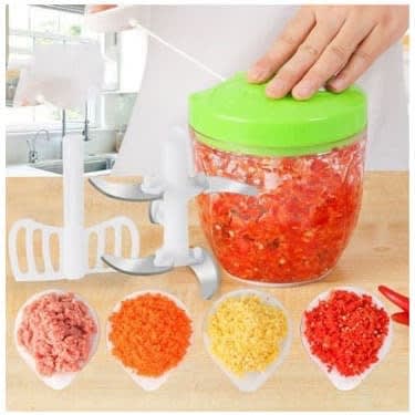 Nicer Dicer Multifunctional Manual Speedy Chopper/ Veggies Shredder- 900ml Multifunctional