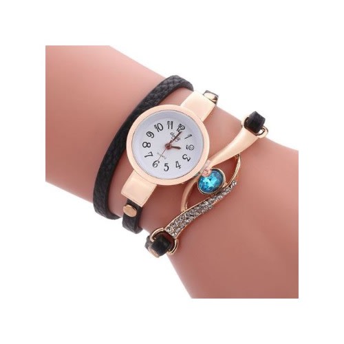 Ladies Bracelet Wristwatch  -Black