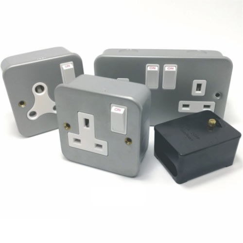13a And 15a Single Volex Metal Clad Socket