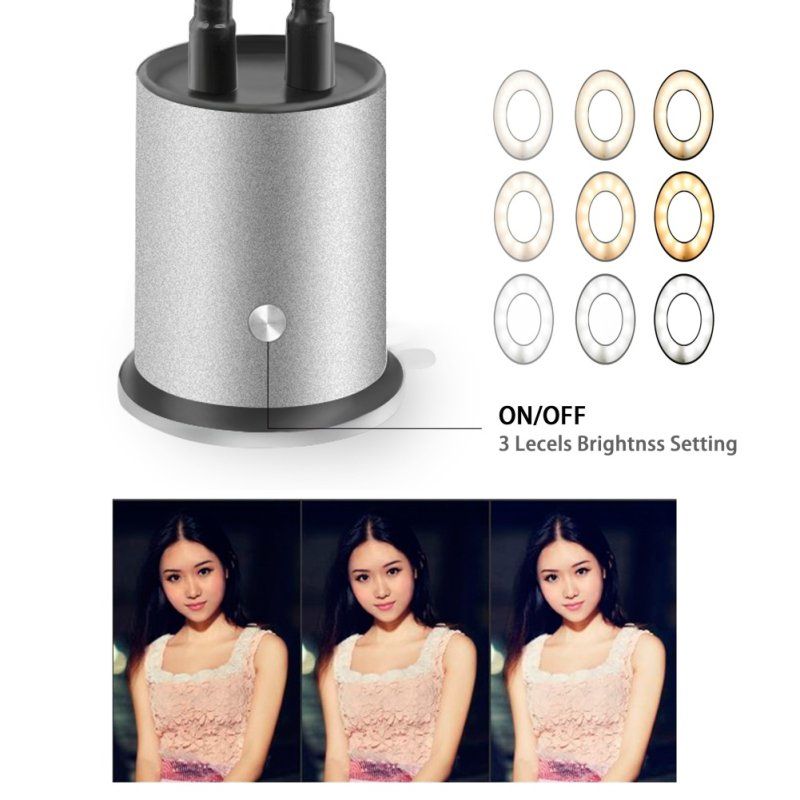 LED Camera Phone Fill Light Ring Lamp For Selfie Live Video-