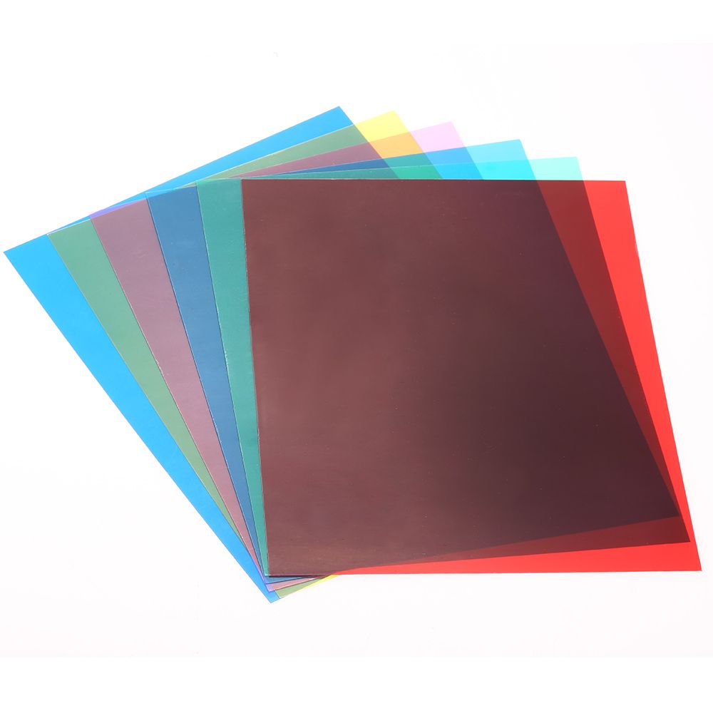 6pcs 25 * 20cm Transparent Lighting Color Correction Gel