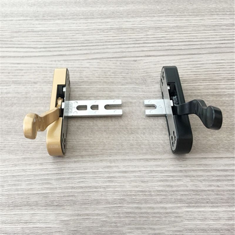 Aluminum Alloy Diamond Mesh Door Flat Handle Steel One-Piece Fork Type Side