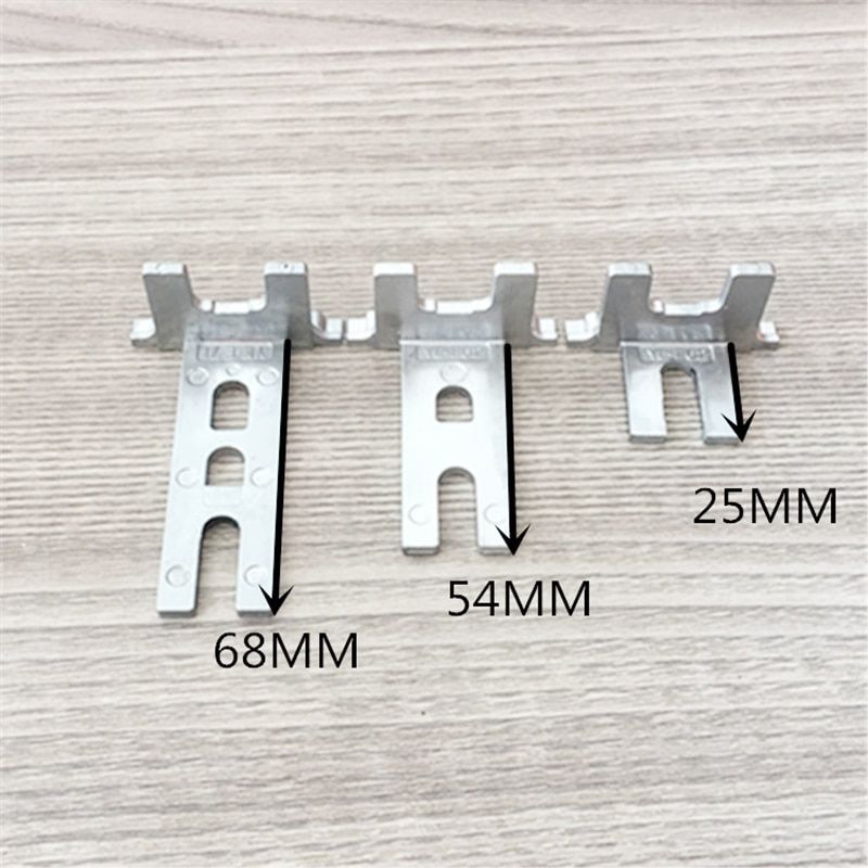 Aluminum Alloy Diamond Mesh Door Flat Handle Steel One-Piece Fork Type Side