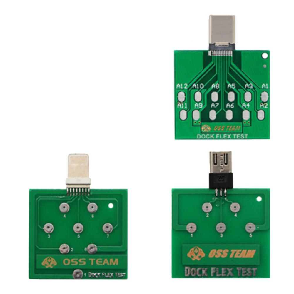 3Pcs Micro-USB Dock Flex Test Board for iPhone 13 12 11