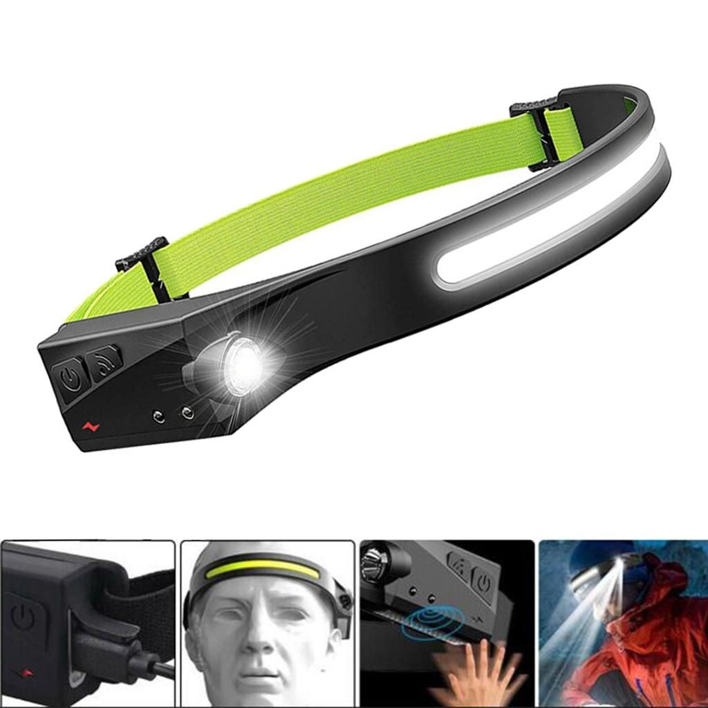 COB LED  Head Flashlight Rechargeable Lamp For Cycling Outdoor