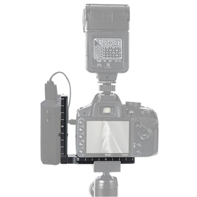 Universal Aluminum Alloy Quick Release L Plate Bracket Grip-